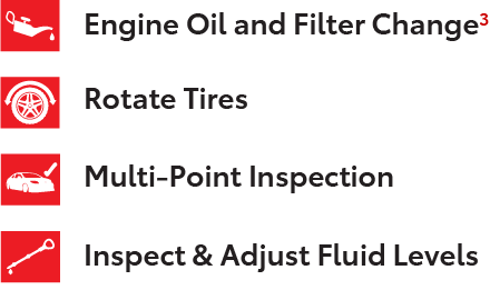 Engine Oil and Filter Change, Rotate Tires, Multi-Point Inspection, and Inspect & Adjust Fluid Levels in Lufkin, TX